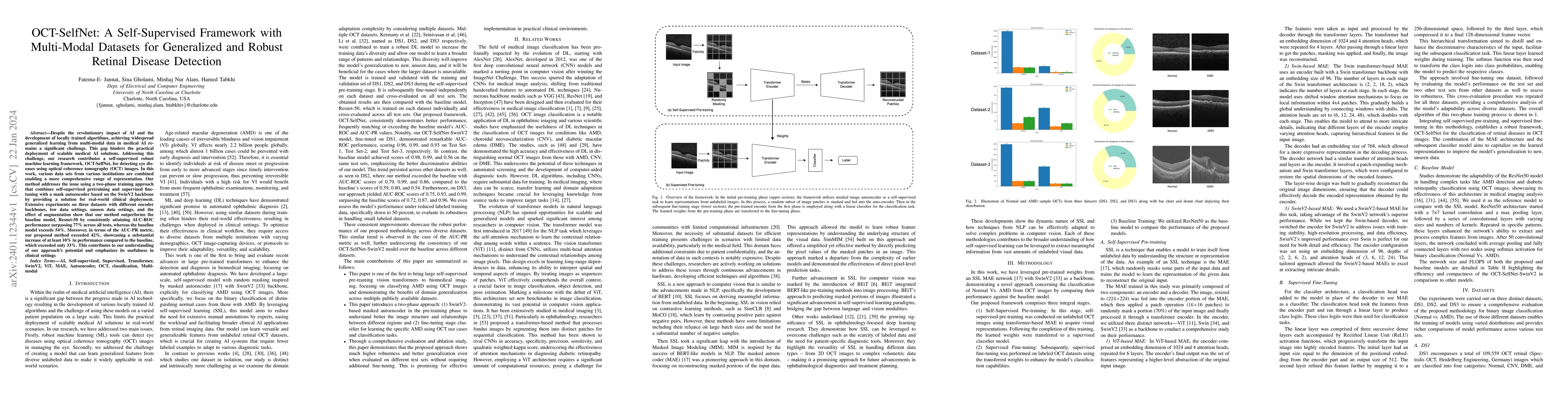 Thumbnail for OCT-SelfNet: A Self-Supervised Framework with Multi-Modal Datasets for
  Generalized and Robust Retinal Disease Detection