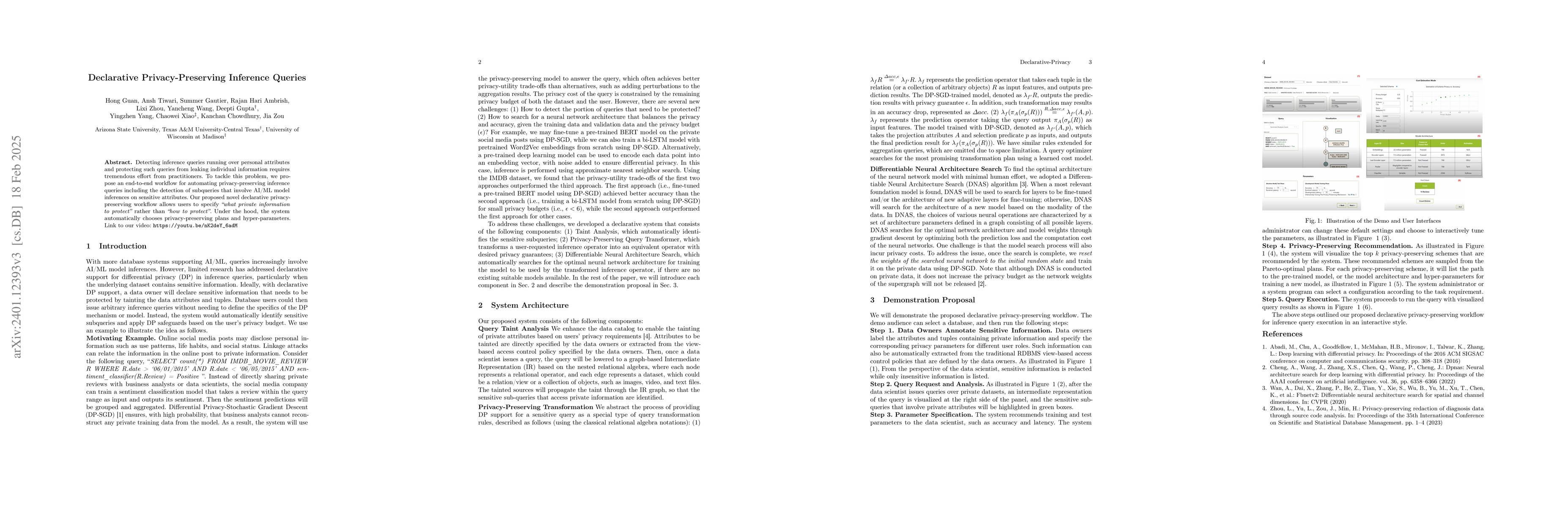 Thumbnail for A Learning-based Declarative Privacy-Preserving Framework for Federated
  Data Management