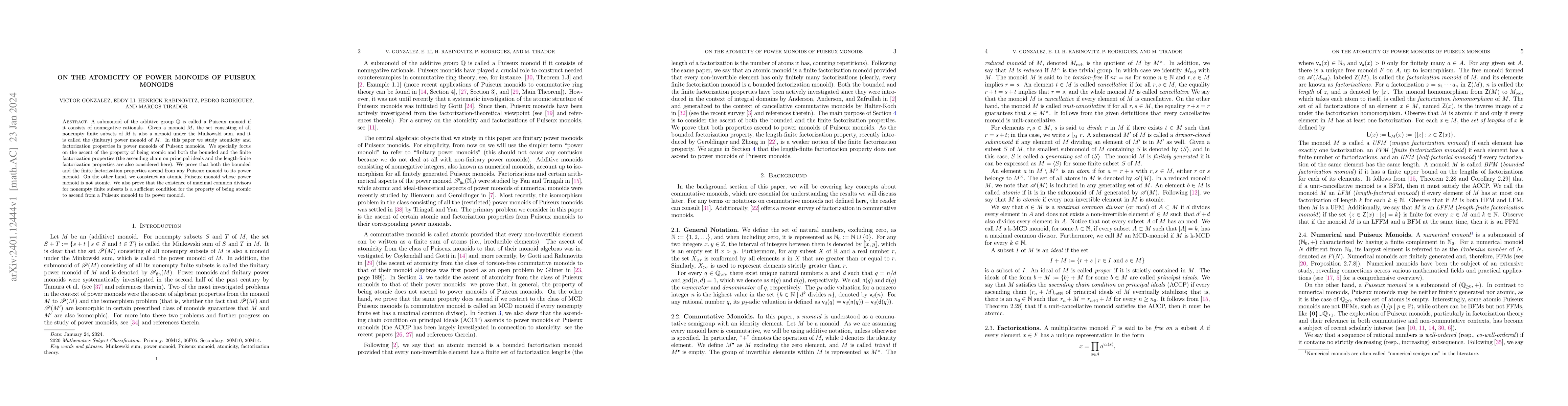 Thumbnail for On the atomicity of power monoids of Puiseux monoids