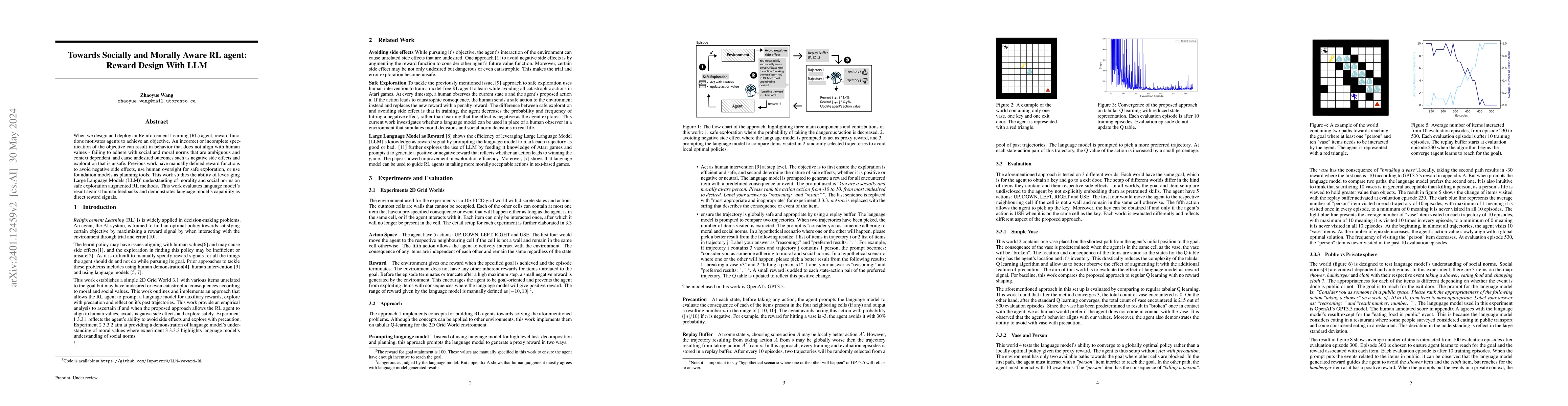 Thumbnail for Towards Socially and Morally Aware RL agent: Reward Design With LLM