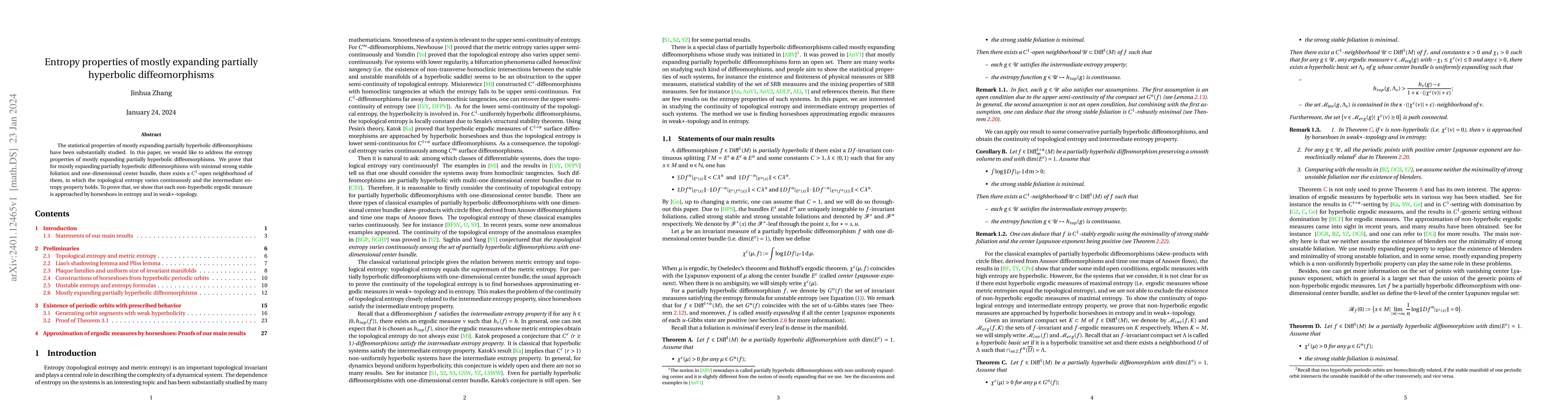 Thumbnail for Entropy properties of mostly expanding partially hyperbolic
  diffeomorphisms