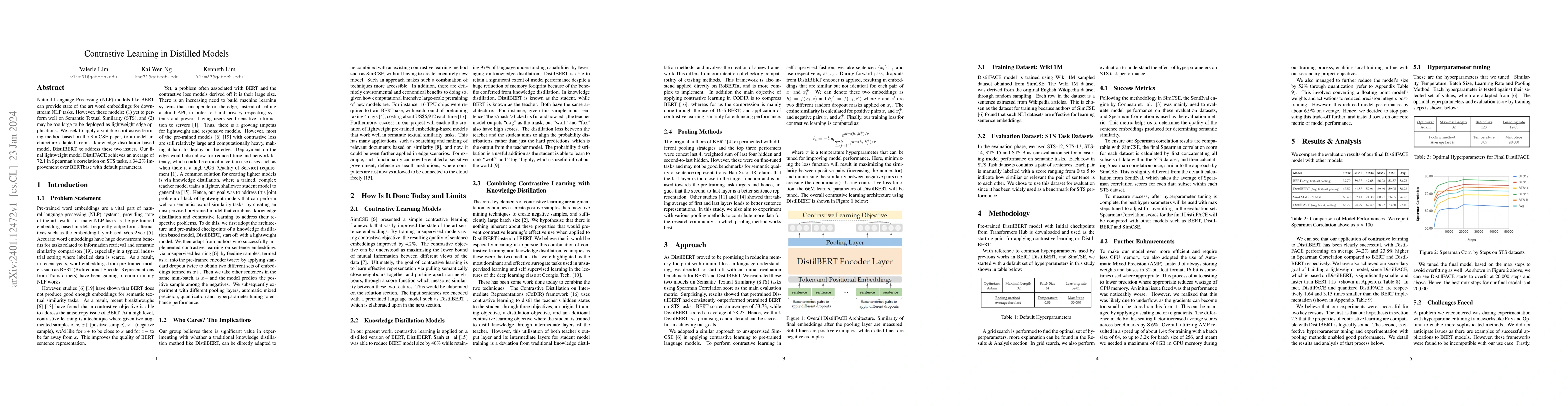 Thumbnail for Contrastive Learning in Distilled Models