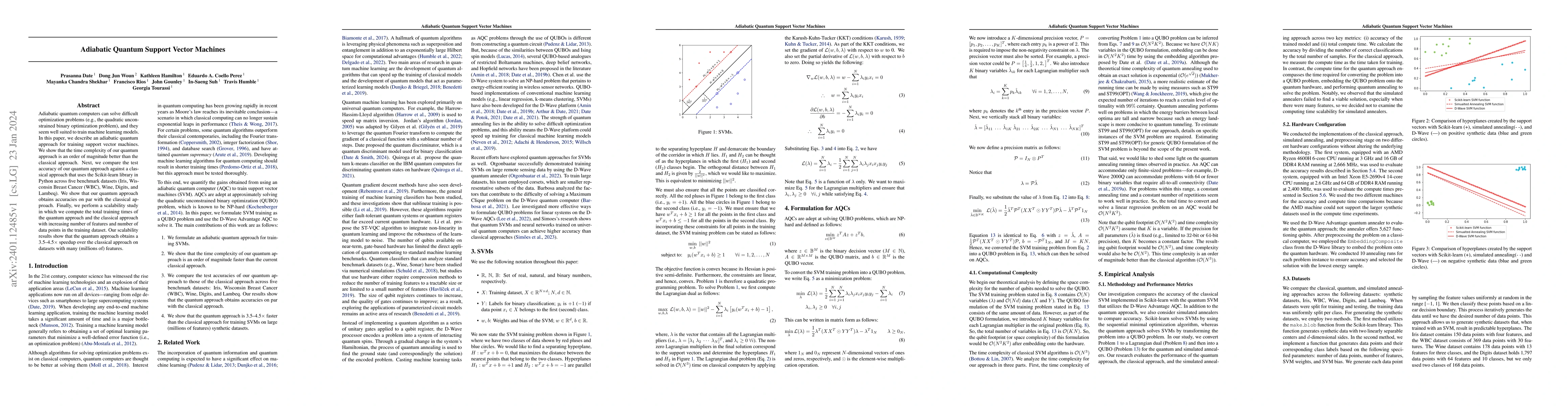 Thumbnail for Adiabatic Quantum Support Vector Machines
