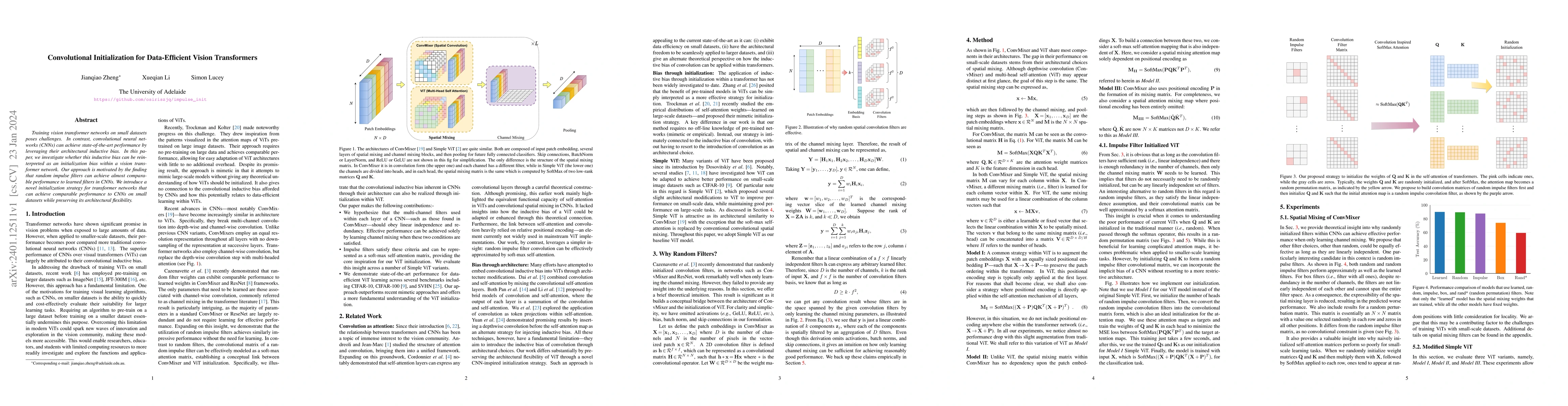 Thumbnail for Convolutional Initialization for Data-Efficient Vision Transformers