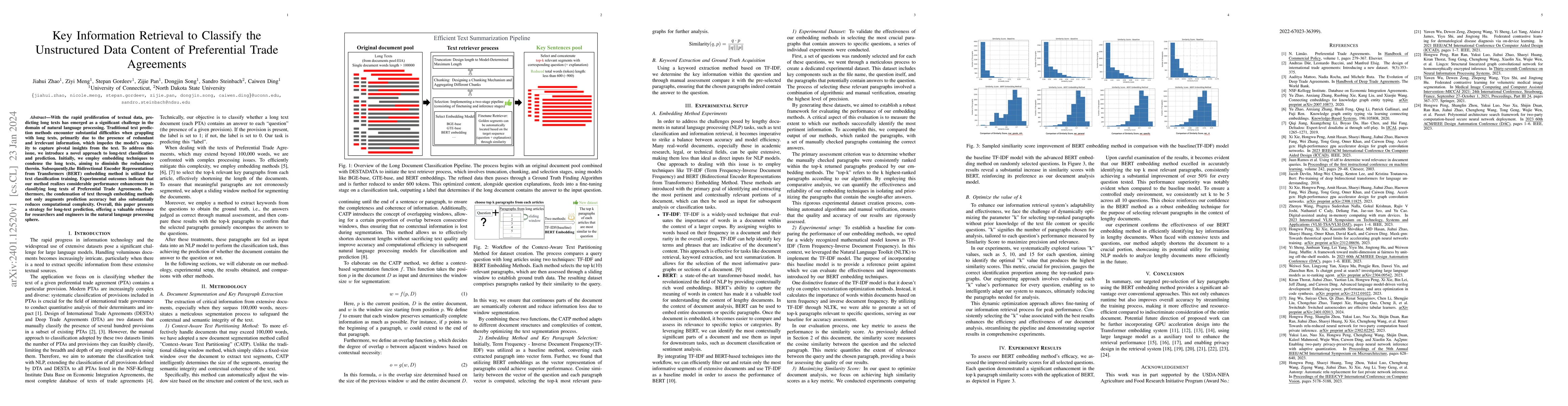 Thumbnail for Key Information Retrieval to Classify the Unstructured Data Content of
  Preferential Trade Agreements