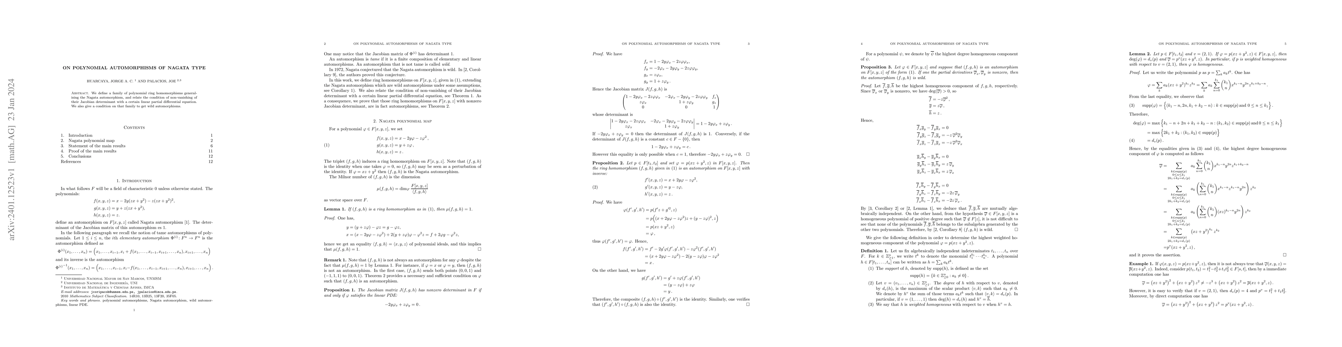 Thumbnail for On polynomial automorphisms of Nagata type