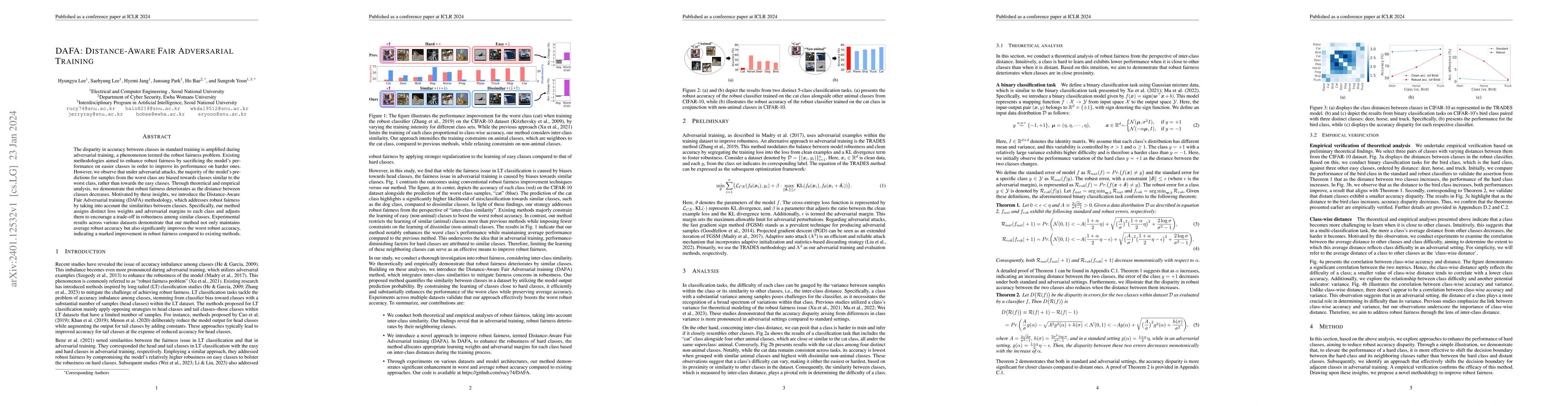 Thumbnail for DAFA: Distance-Aware Fair Adversarial Training