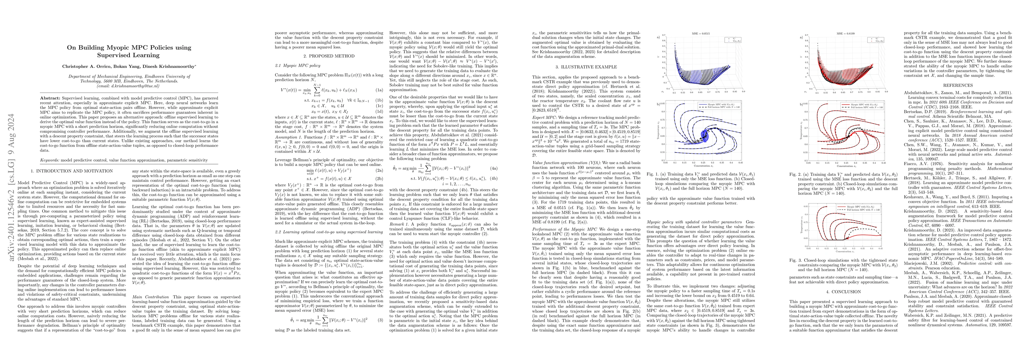 Thumbnail for On Building Myopic MPC Policies using Supervised Learning
