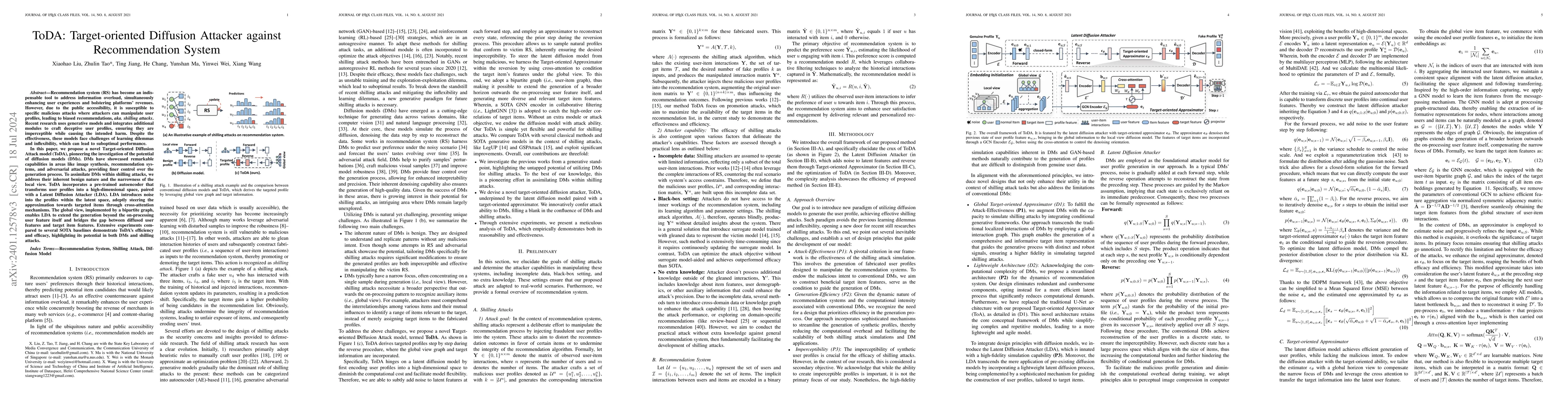 Thumbnail for ToDA: Target-oriented Diffusion Attacker against Recommendation System