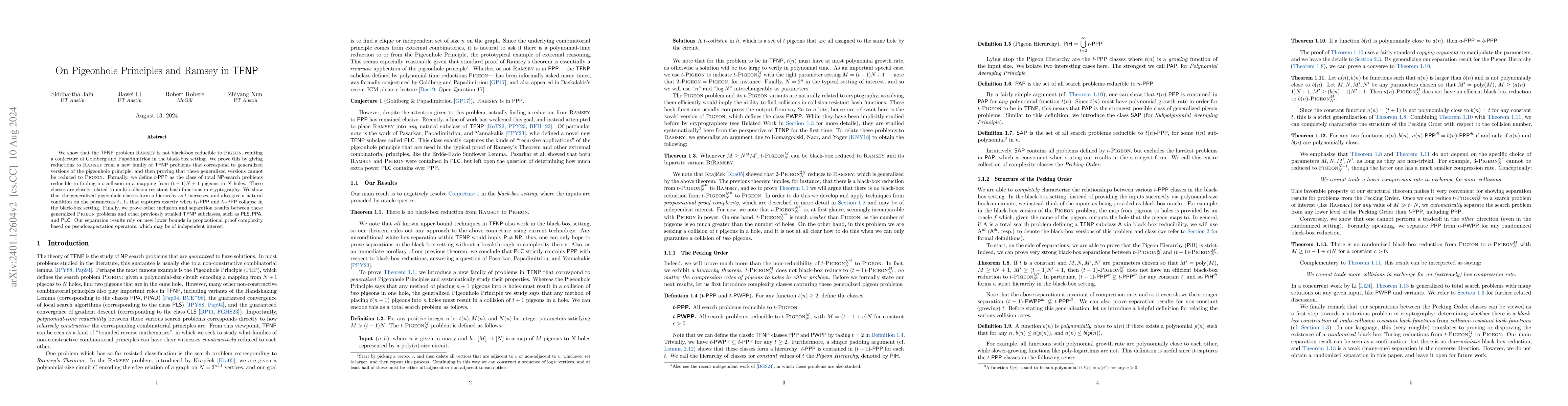 Thumbnail for On Pigeonhole Principles and Ramsey in TFNP