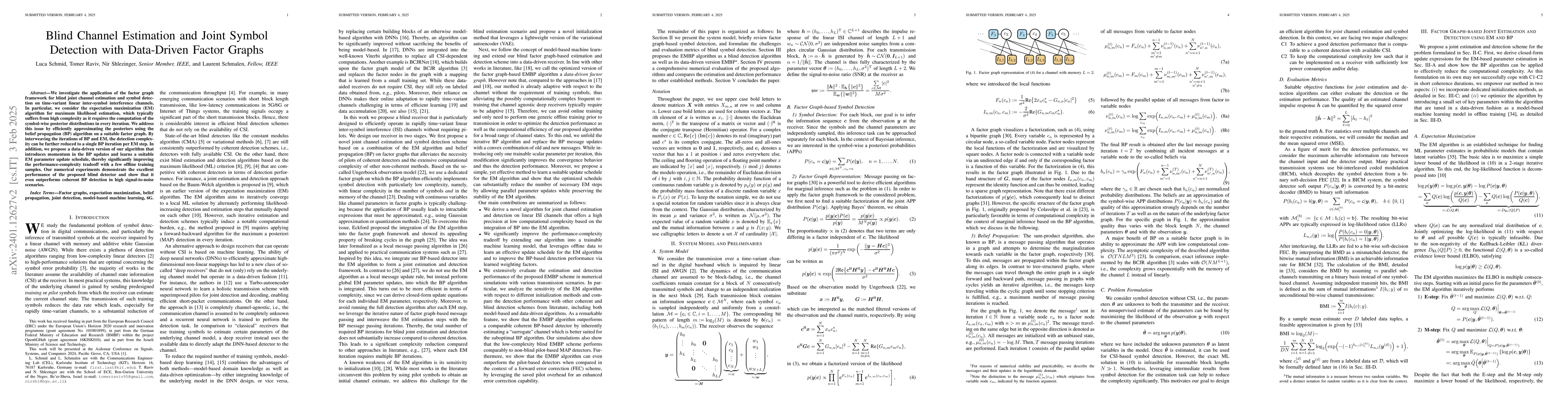 Thumbnail for Blind Channel Estimation and Joint Symbol Detection with Data-Driven
  Factor Graphs