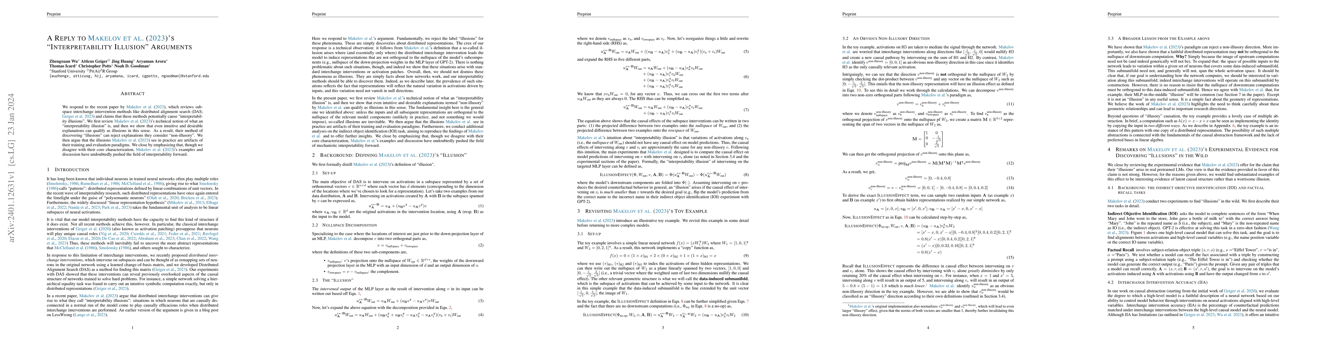 Thumbnail for A Reply to Makelov et al. (2023)'s "Interpretability Illusion" Arguments