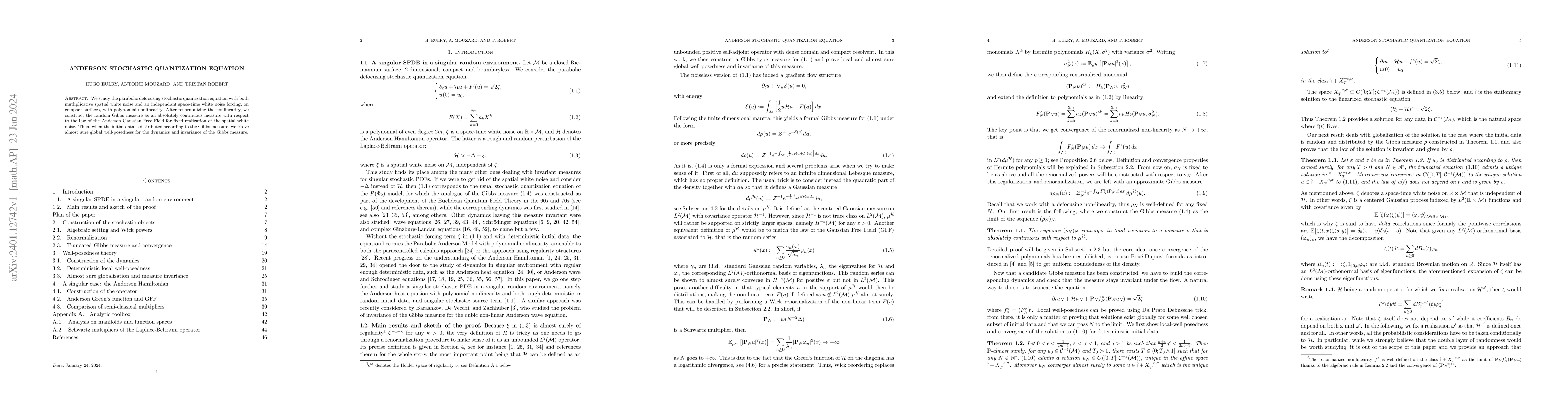 Thumbnail for Anderson stochastic quantization equation