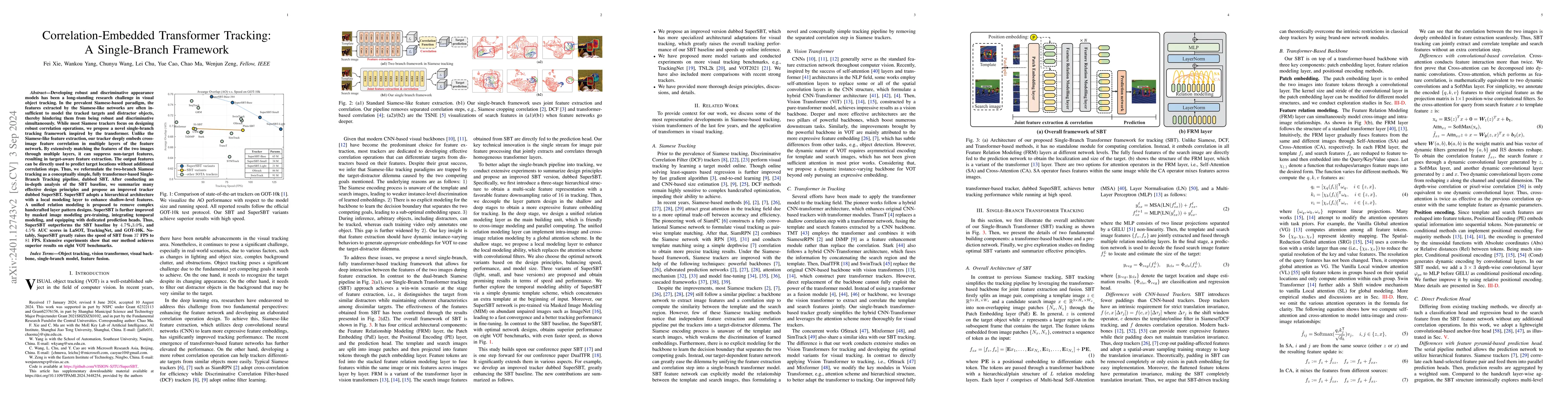 Thumbnail for Correlation-Embedded Transformer Tracking: A Single-Branch Framework