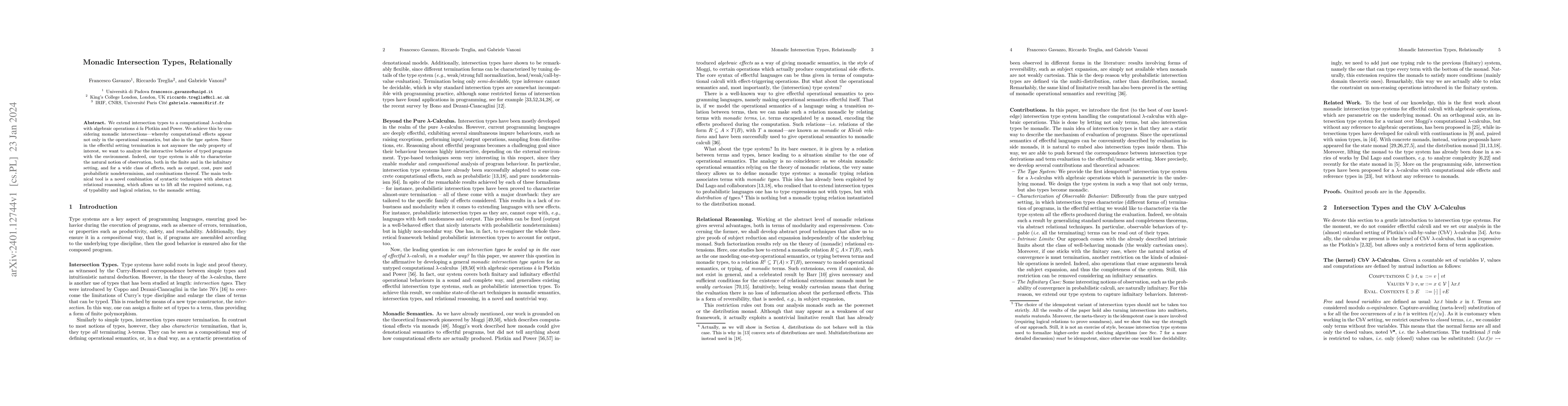 Thumbnail for Monadic Intersection Types, Relationally (Extended Version)