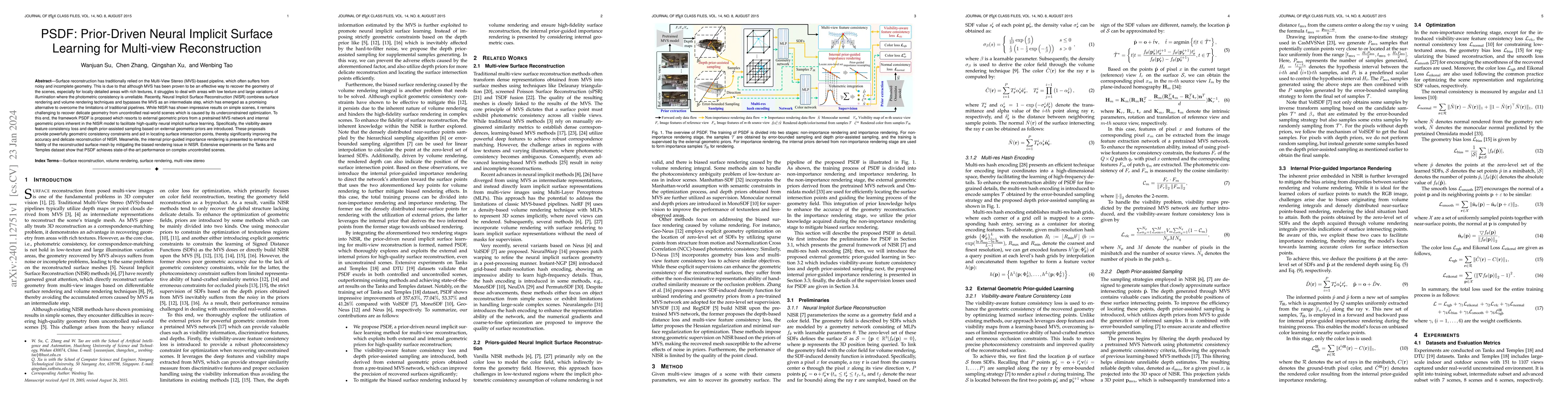 Thumbnail for PSDF: Prior-Driven Neural Implicit Surface Learning for Multi-view
  Reconstruction