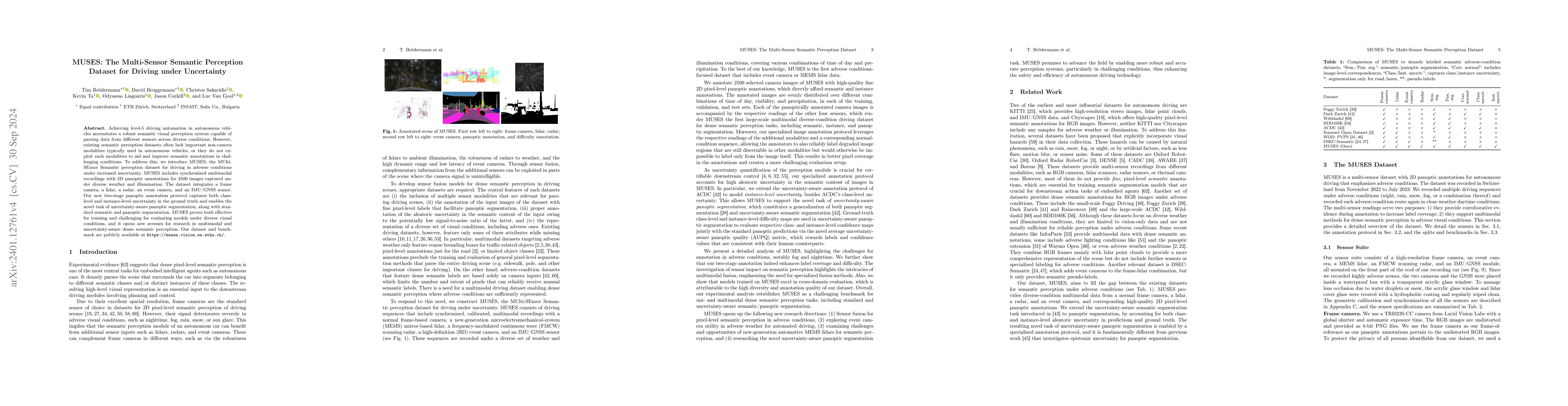 Thumbnail for MUSES: The Multi-Sensor Semantic Perception Dataset for Driving under
  Uncertainty