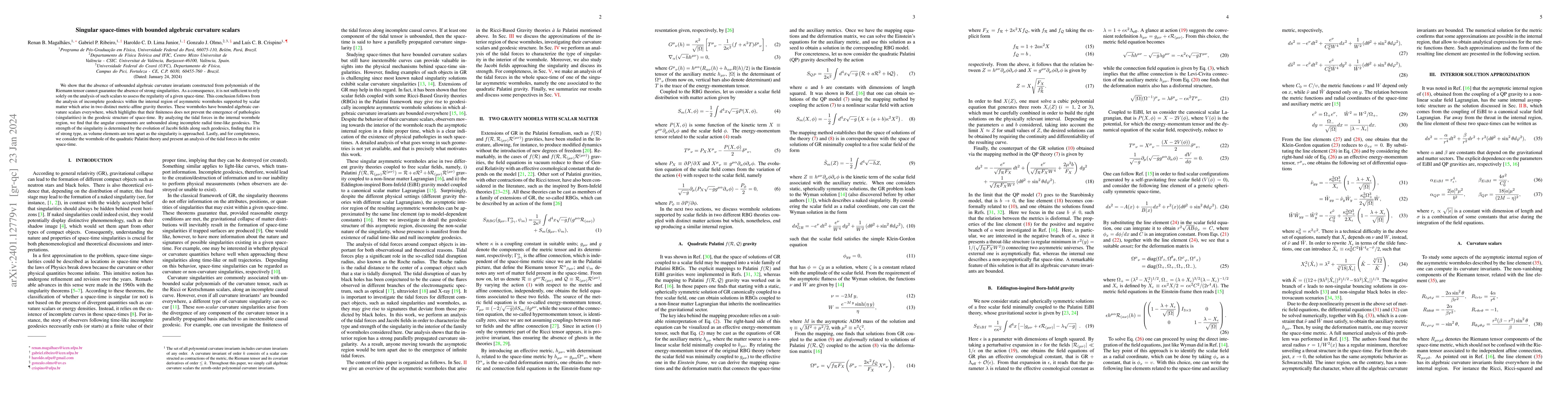 Thumbnail for Singular space-times with bounded algebraic curvature scalars