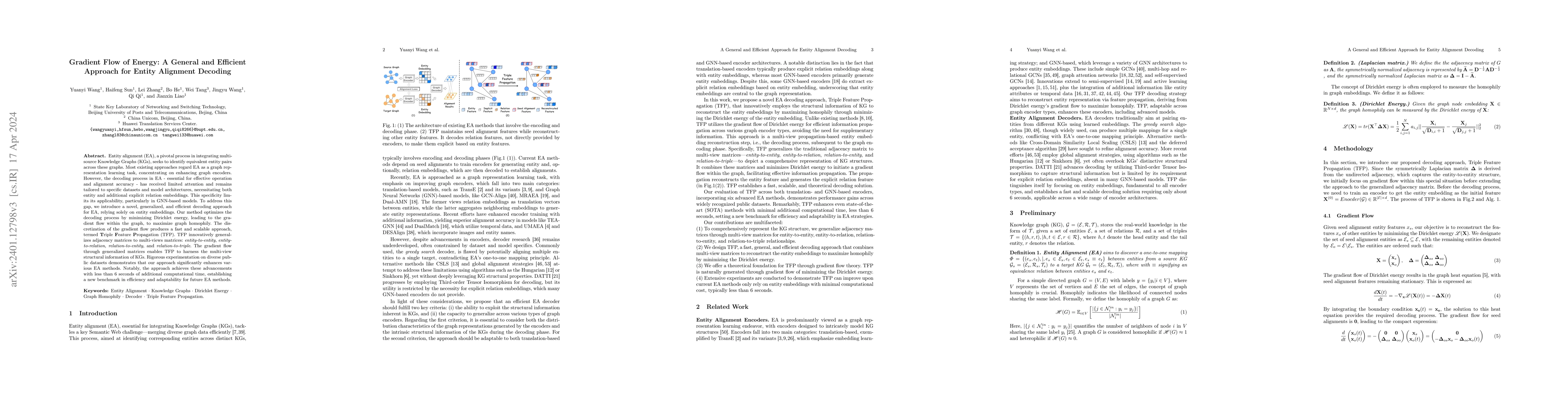Thumbnail for Gradient Flow of Energy: A General and Efficient Approach for Entity
  Alignment Decoding