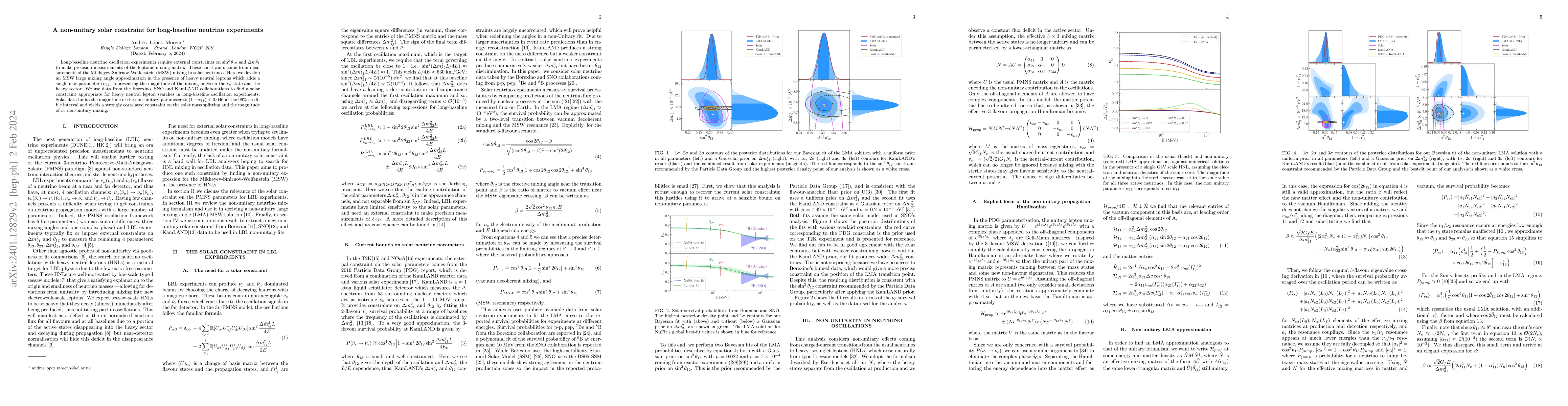 Thumbnail for A non-unitary solar constraint for long-baseline neutrino experiments