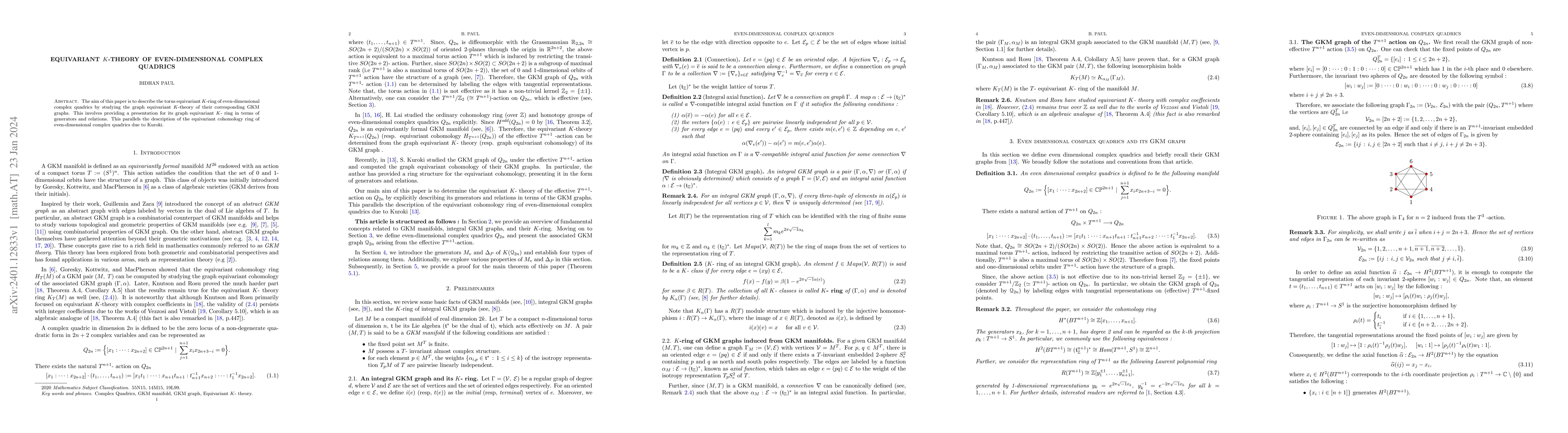 Thumbnail for Equivariant $K$-theory of even-dimensional complex quadrics