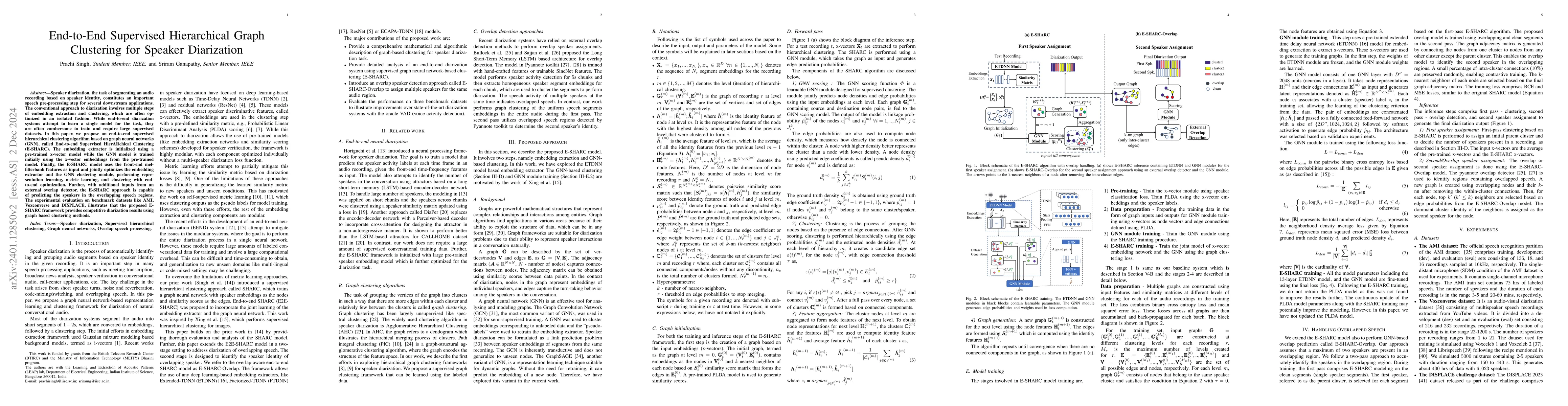 Thumbnail for Overlap-aware End-to-End Supervised Hierarchical Graph Clustering for
  Speaker Diarization