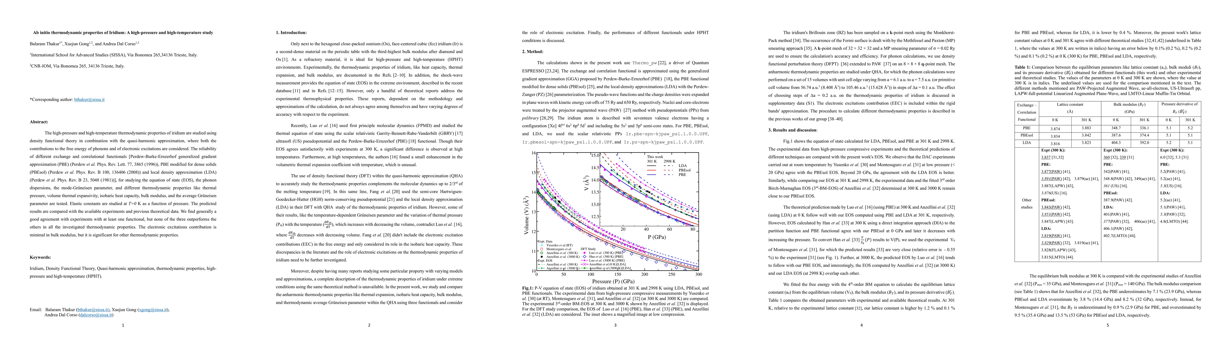 Thumbnail for Ab initio thermodynamic properties of Iridium: A high-pressure and
  high-temperature study