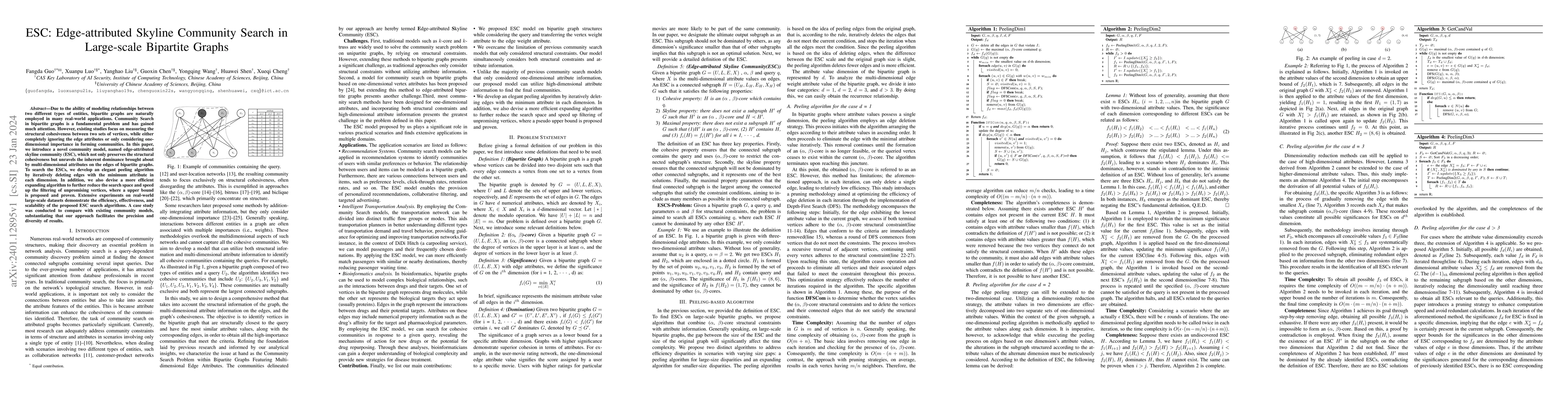 Thumbnail for ESC: Edge-attributed Skyline Community Search in Large-scale Bipartite
  Graphs