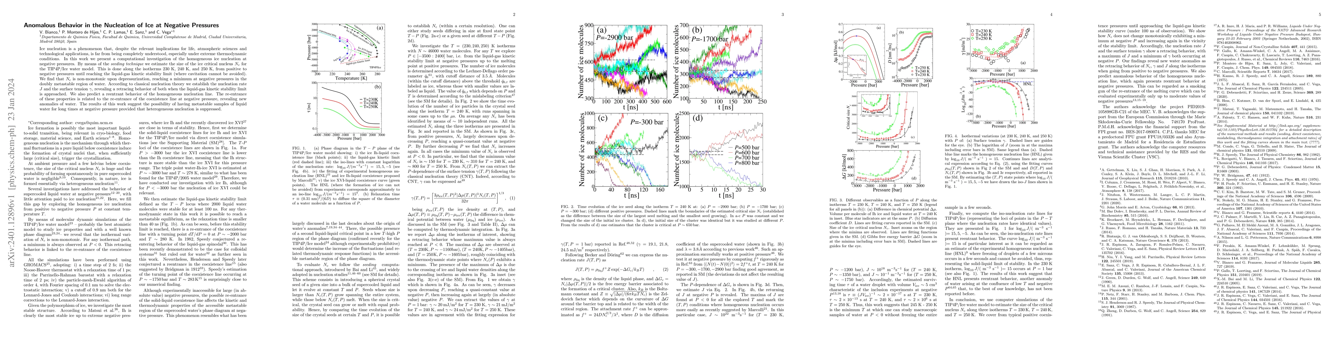 Thumbnail for Anomalous Behavior in the Nucleation of Ice at Negative Pressures