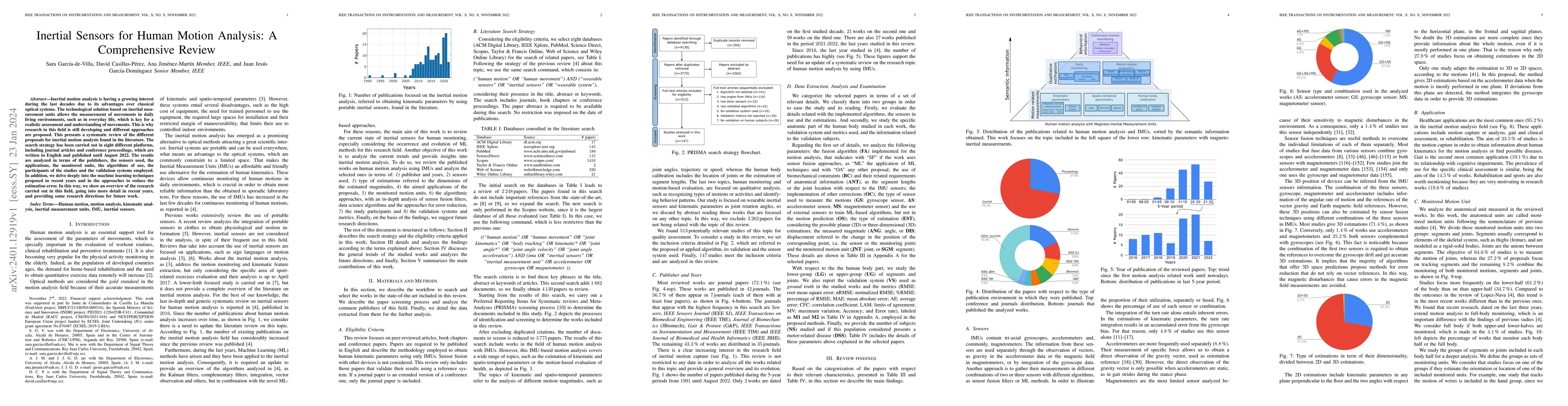 Thumbnail for Inertial Sensors for Human Motion Analysis: A Comprehensive Review