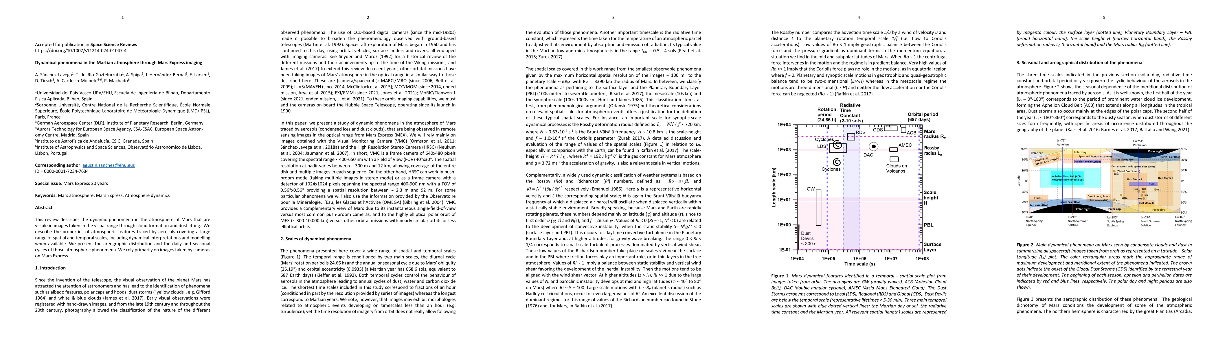 Thumbnail for Dynamical phenomena in the Martian atmosphere through Mars Express
  imaging