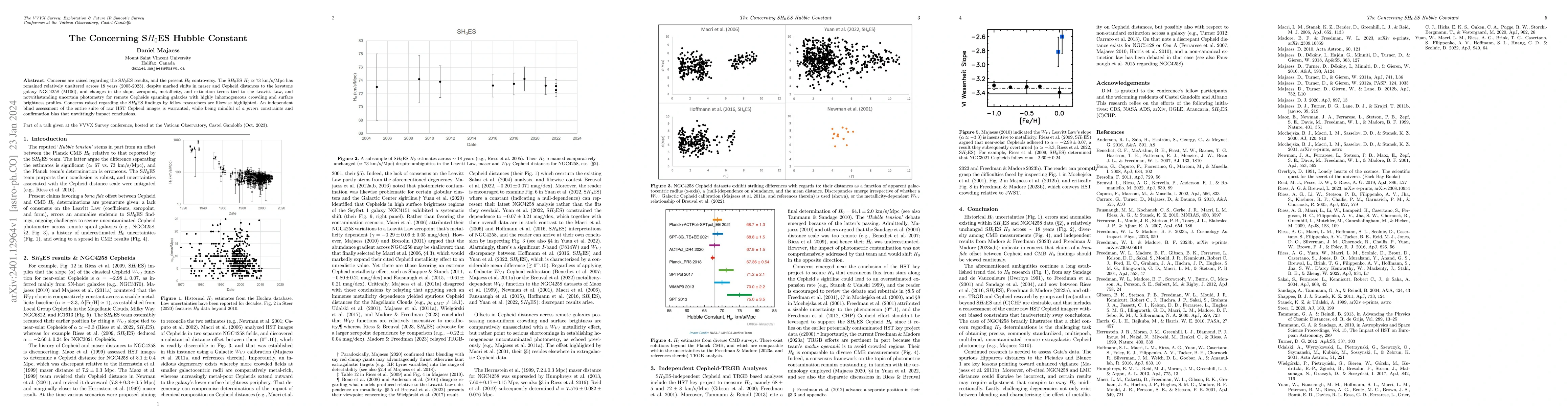 Thumbnail for The Concerning S$H_0$ES Hubble Constant
