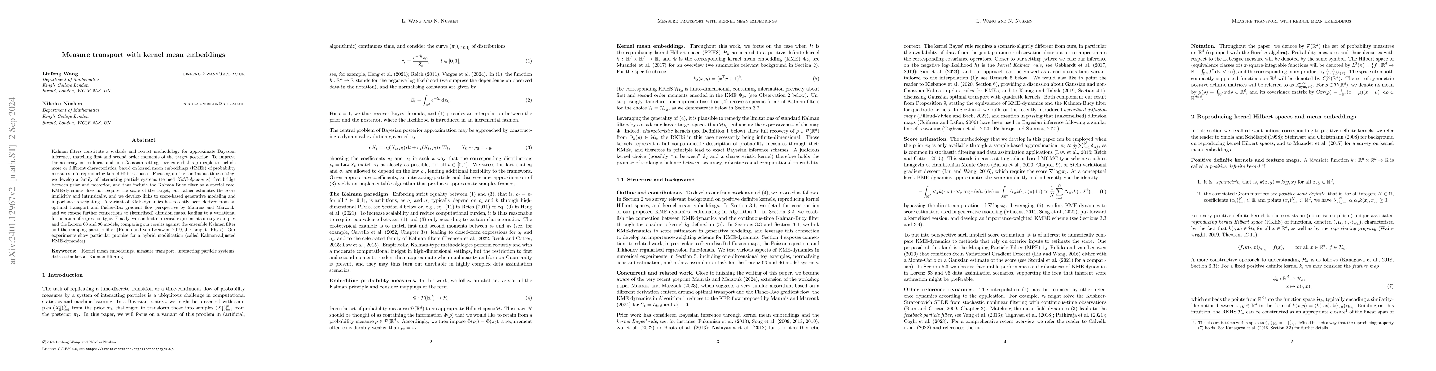 Thumbnail for Measure transport with kernel mean embeddings