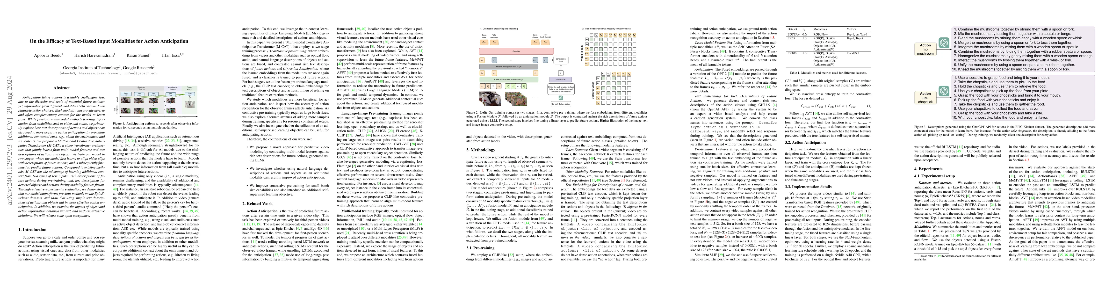 Thumbnail for On the Efficacy of Text-Based Input Modalities for Action Anticipation