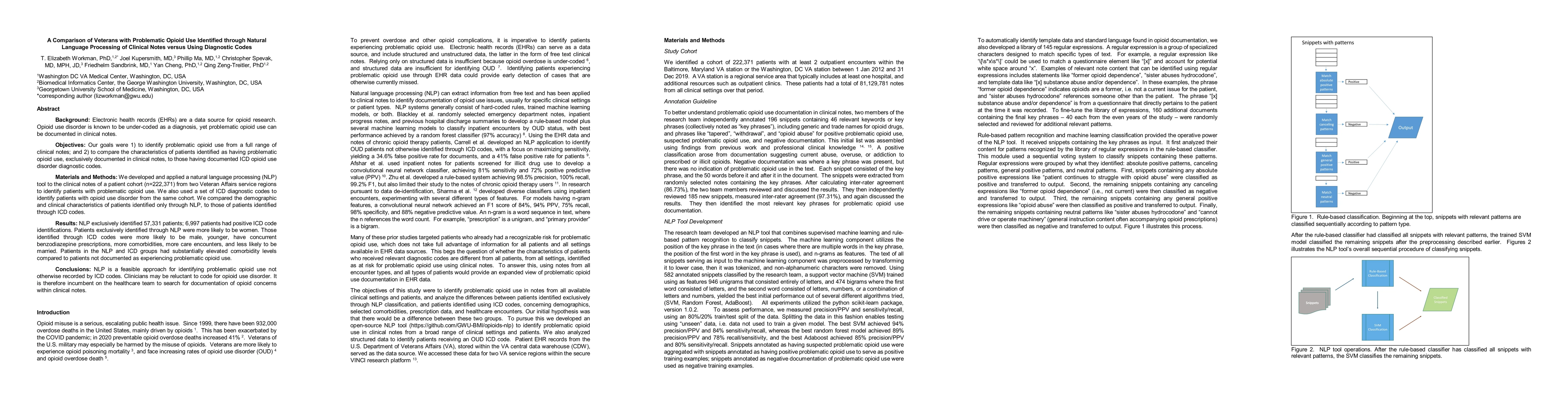 Thumbnail for A Comparison of Veterans with Problematic Opioid Use Identified through
  Natural Language Processing of Clinical Notes versus Using Diagnostic Codes