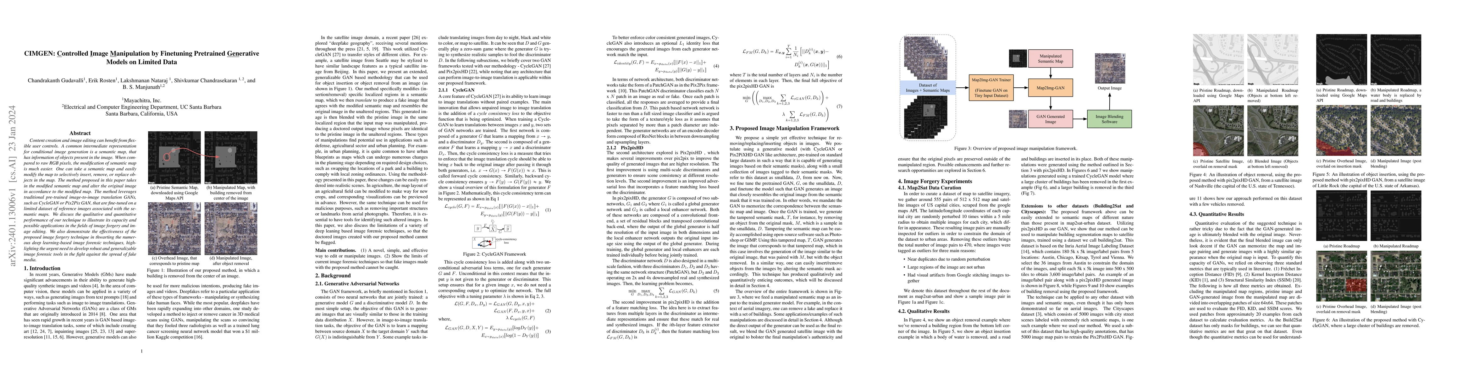 Thumbnail for CIMGEN: Controlled Image Manipulation by Finetuning Pretrained
  Generative Models on Limited Data