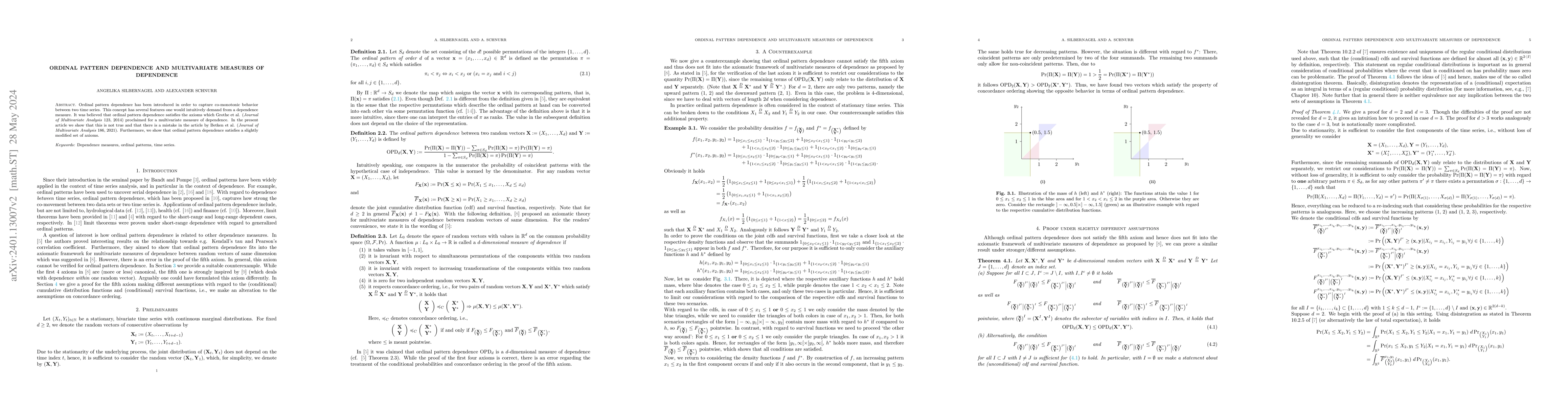 Thumbnail for Ordinal pattern dependence and multivariate measures of dependence