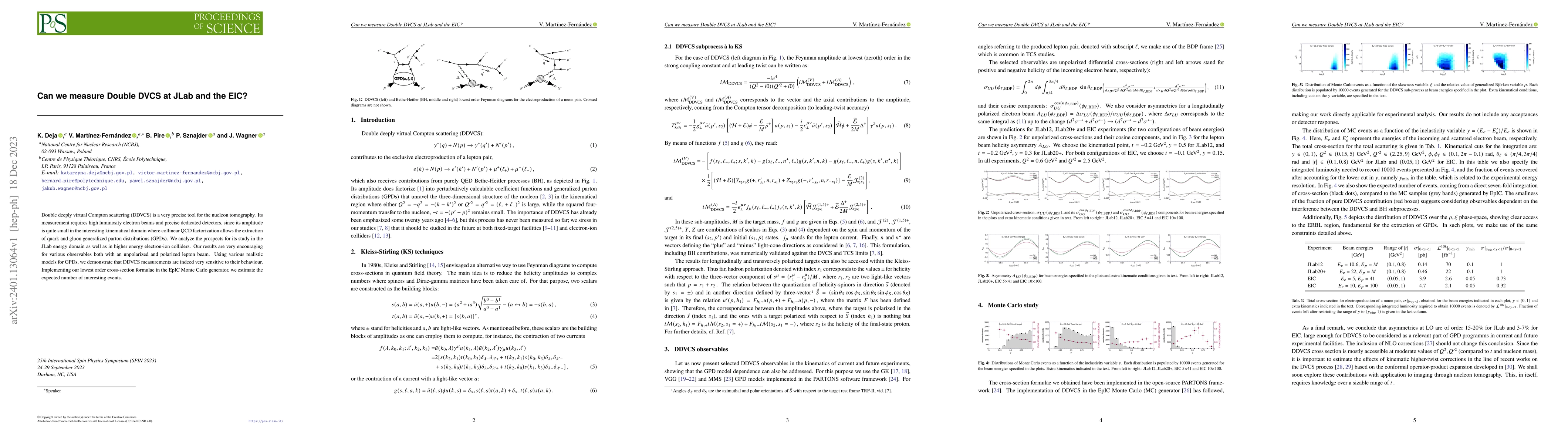 Thumbnail for Can we measure Double DVCS at JLab and the EIC?