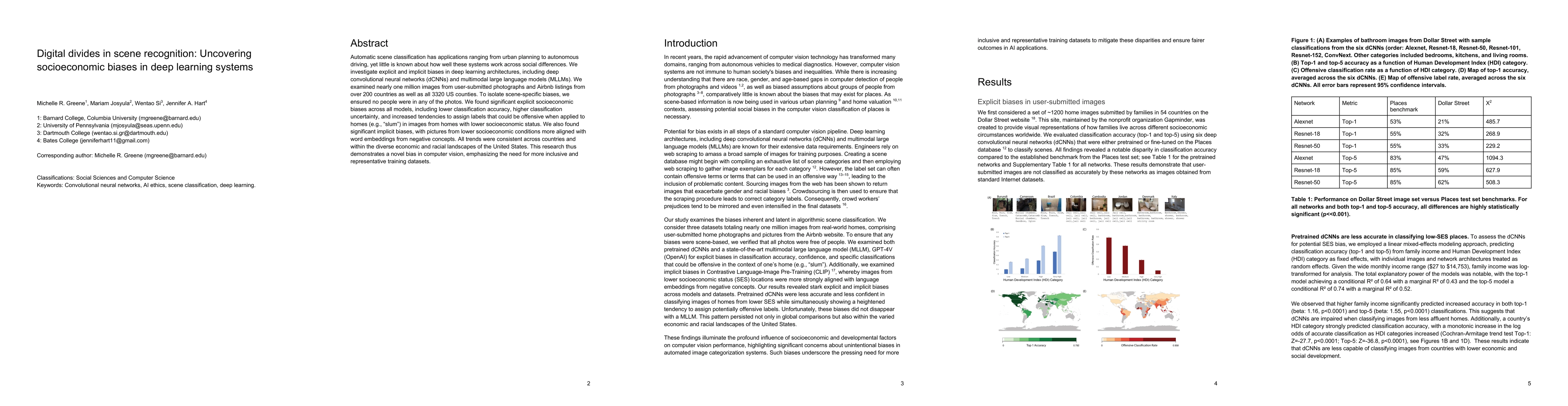 Thumbnail for Digital Divides in Scene Recognition: Uncovering Socioeconomic Biases in
  Deep Learning Systems