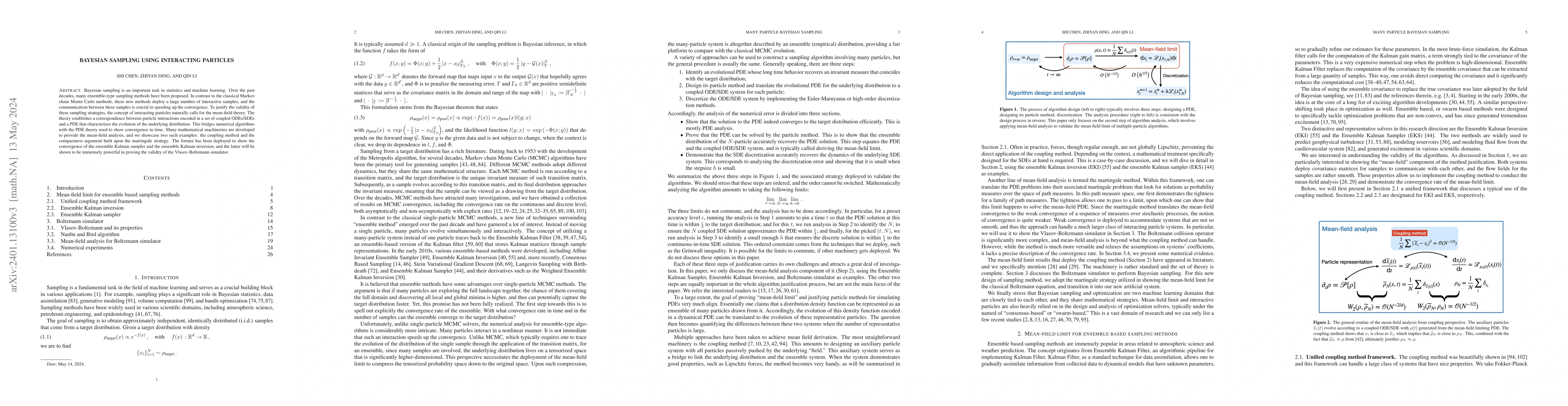 Thumbnail for Bayesian sampling using interacting particles
