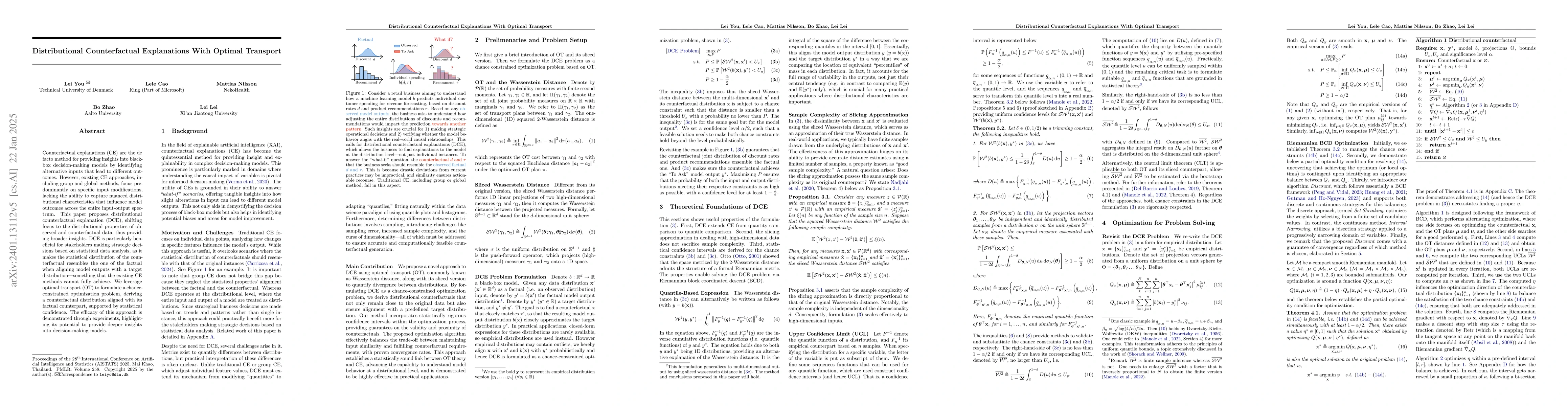 Thumbnail for Distributional Counterfactual Explanation With Optimal Transport