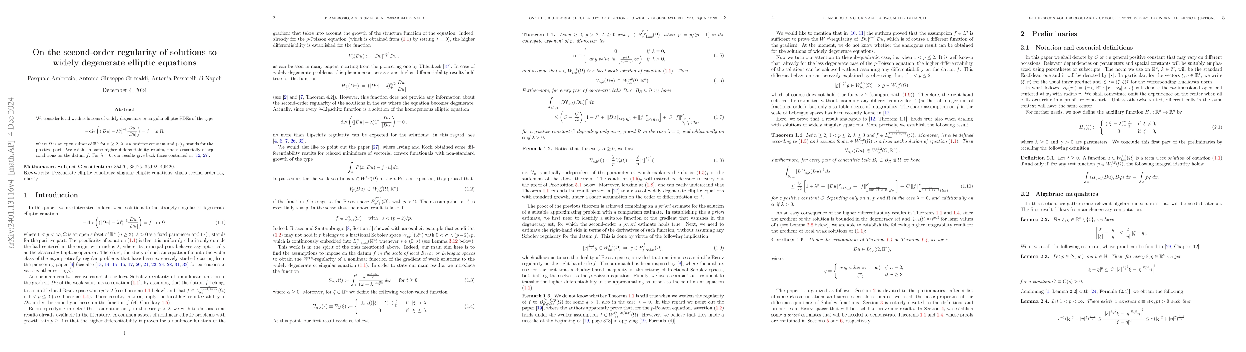 Thumbnail for Sharp second-order regularity for widely degenerate elliptic equations