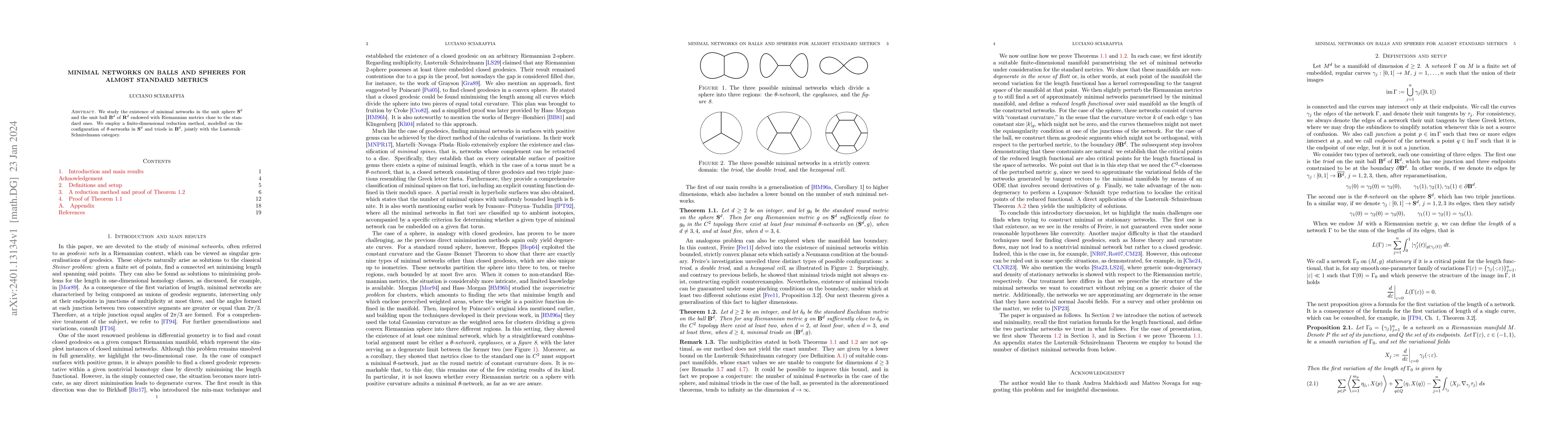 Thumbnail for Minimal networks on balls and spheres for almost standard metrics
