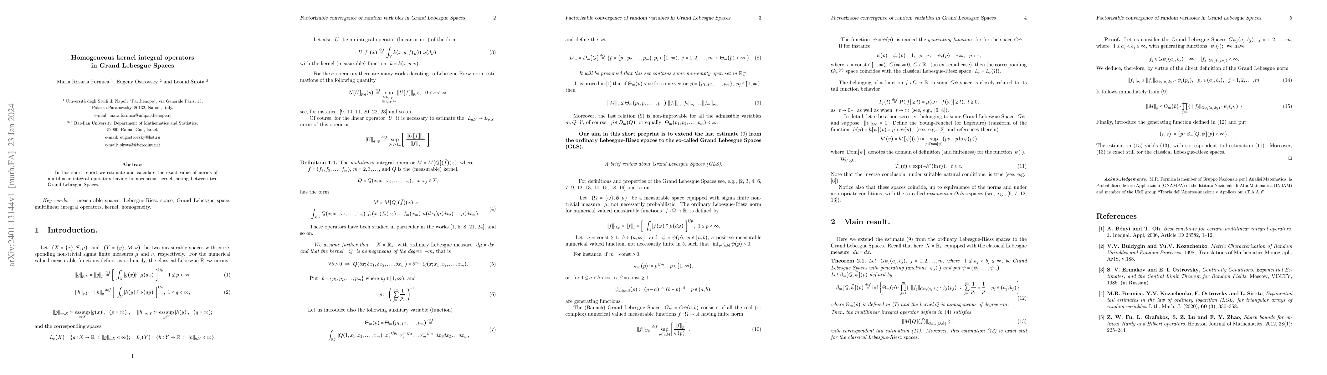 Thumbnail for Homogeneous kernel integral operators in Grand Lebesgue Spaces