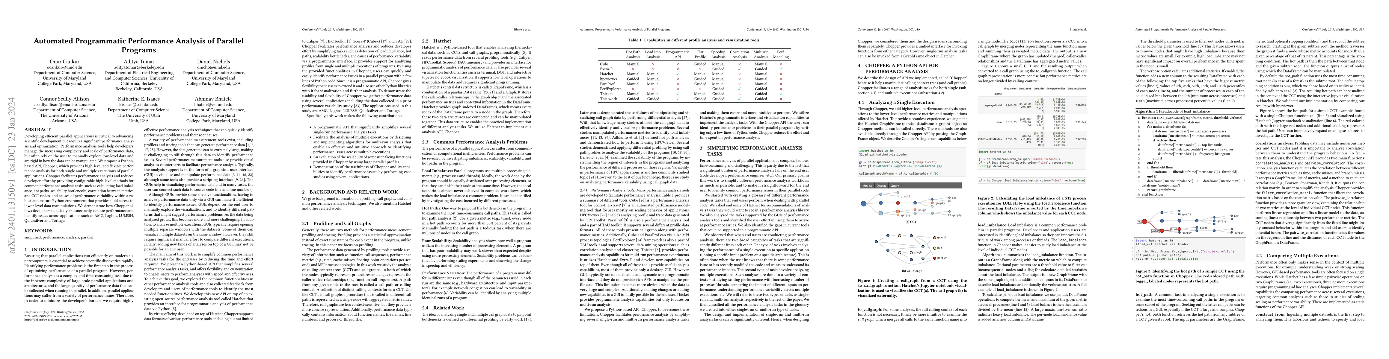 Thumbnail for Automated Programmatic Performance Analysis of Parallel Programs