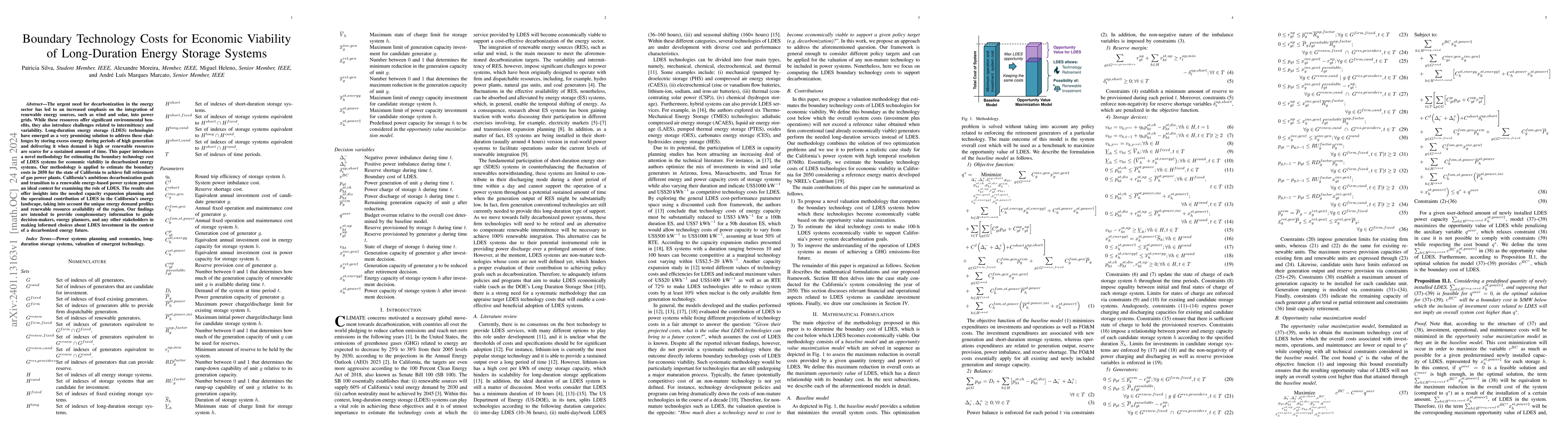 Thumbnail for Boundary Technology Costs for Economic Viability of Long-Duration Energy
  Storage Systems