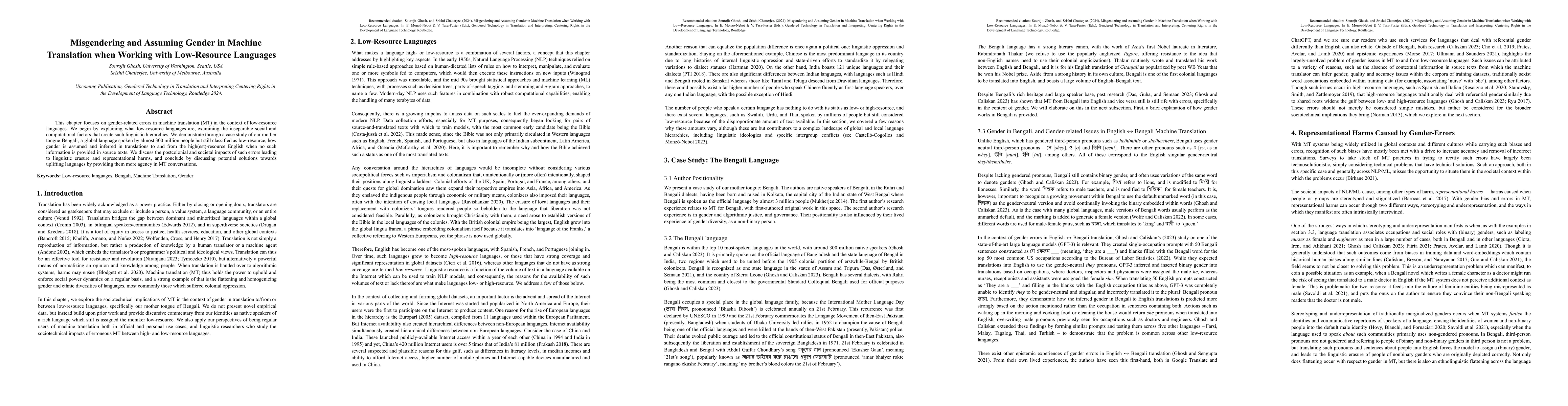 Thumbnail for Misgendering and Assuming Gender in Machine Translation when Working
  with Low-Resource Languages