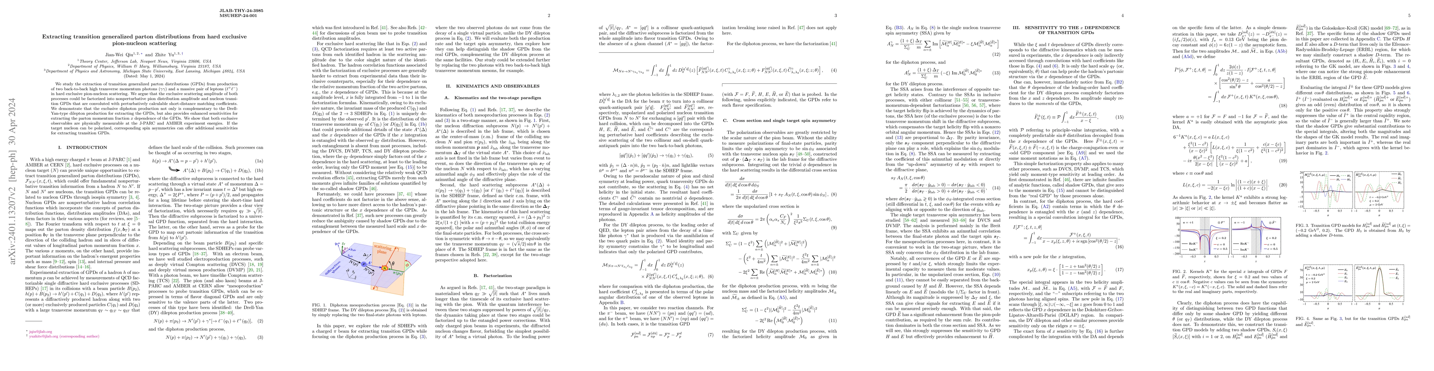 Thumbnail for Extracting transition generalized parton distributions from hard
  exclusive pion-nucleon scattering