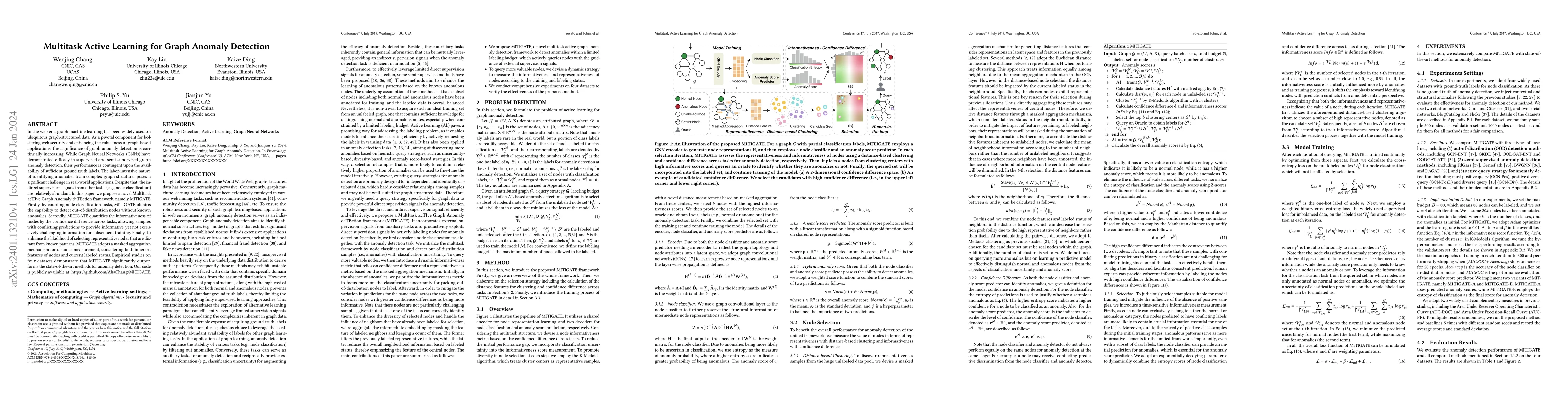 Thumbnail for Multitask Active Learning for Graph Anomaly Detection