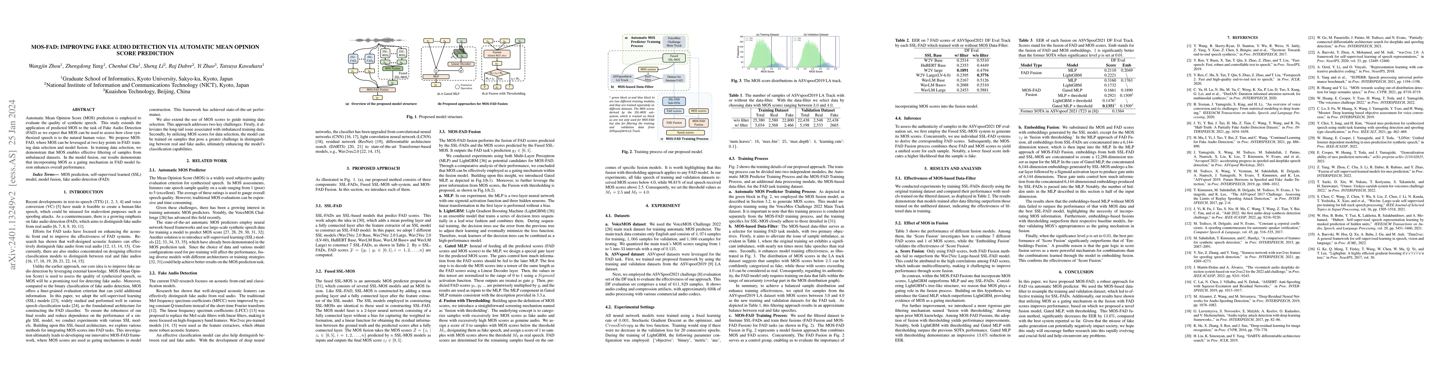 Thumbnail for MOS-FAD: Improving Fake Audio Detection Via Automatic Mean Opinion Score
  Prediction
